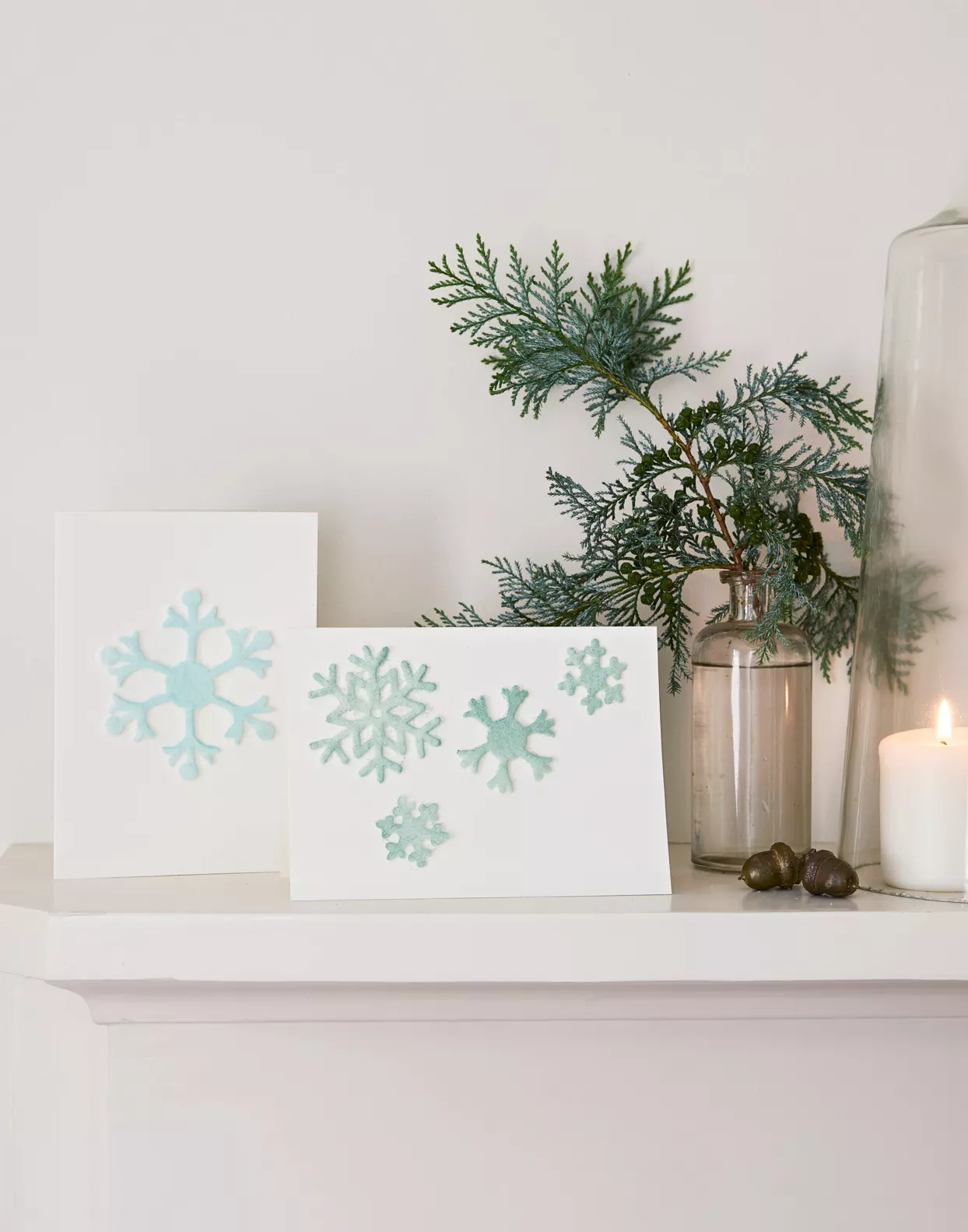 How to Make a Felt Snowflake Card